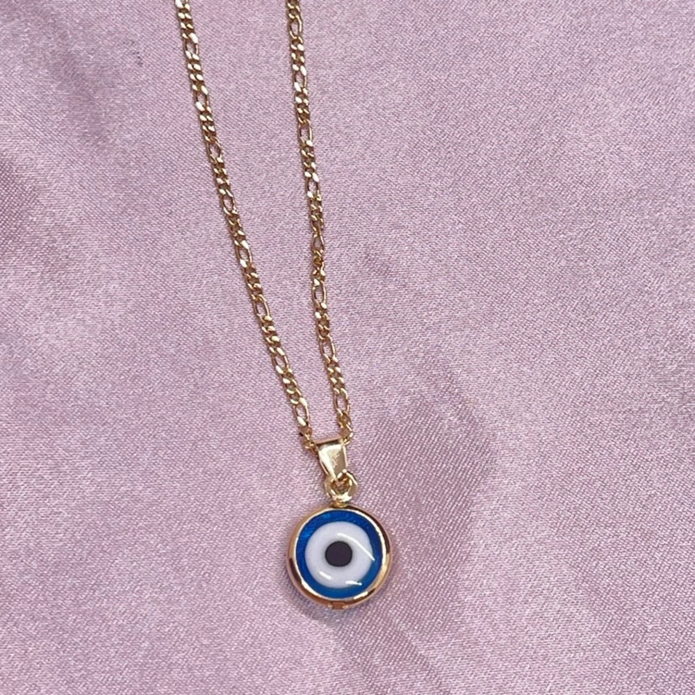 18k Gold Filled Evil Eye 🧿 Necklace Available in 18” or 20” Long ✨